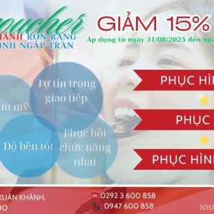 Gift Voucher 15% Dành Cho Phục Hình Lễ Quốc Khánh 2 tháng 9